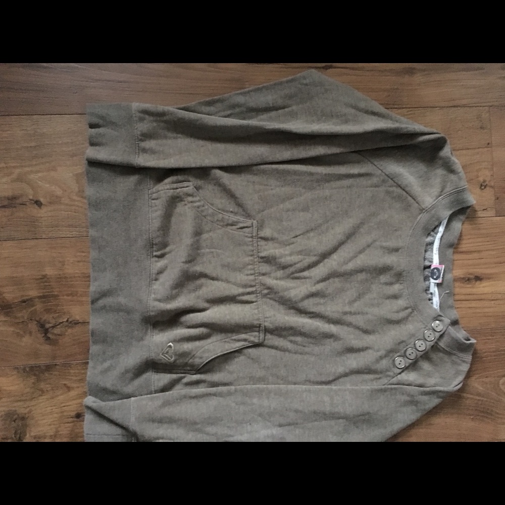 Roxy army green sweater